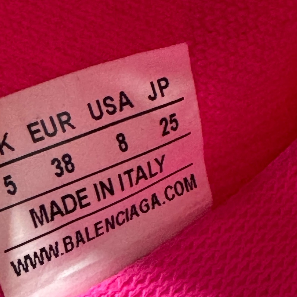 Balenciaga Speed Printed Mules Pink Women’s EU 38/US 8 - Picture 6 of 9